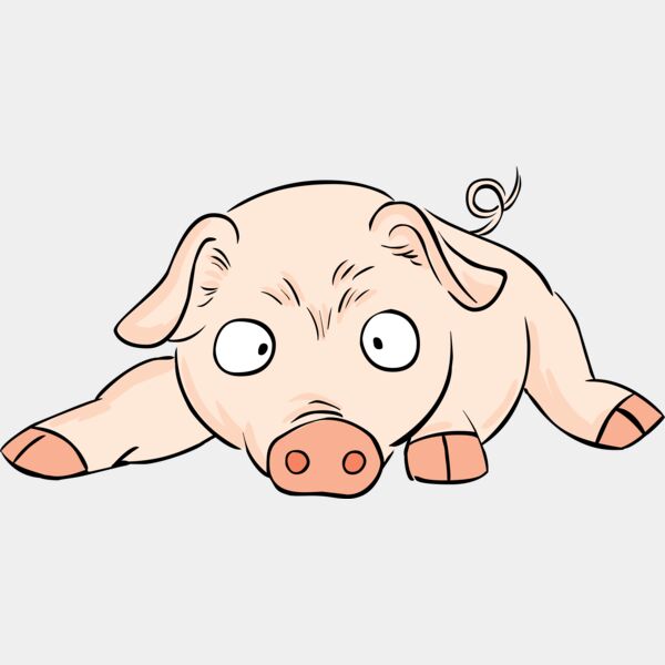 Pig lying down Thumbnail