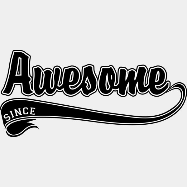 Awesome Since blk Thumbnail