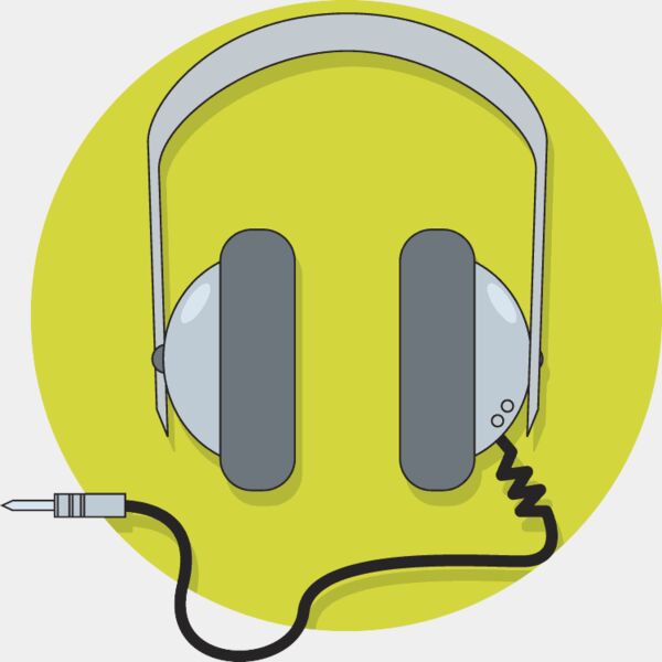 headphones with yellow circle behind it Thumbnail