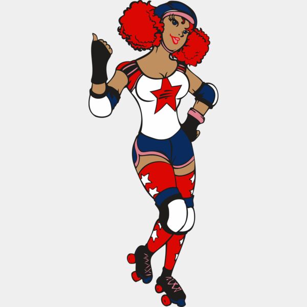 Roller derby girl Thumbnail