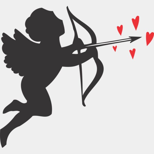 Cupid with red hearts Thumbnail