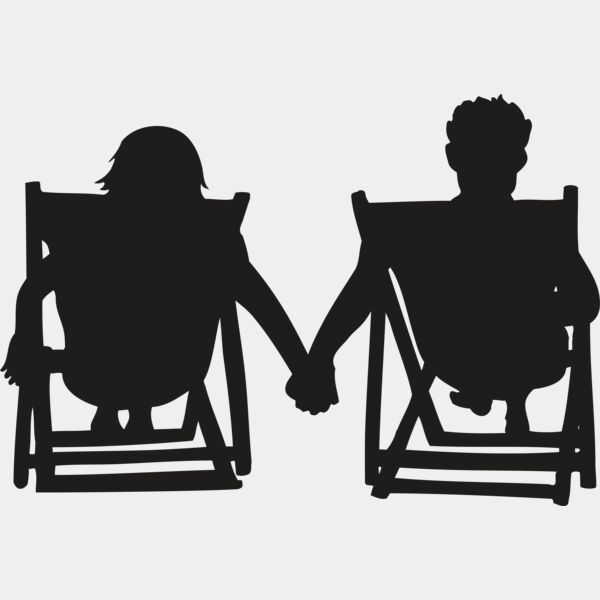 Beach chair couple Thumbnail