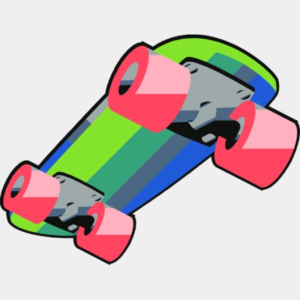 Skateboard colourful Thumbnail