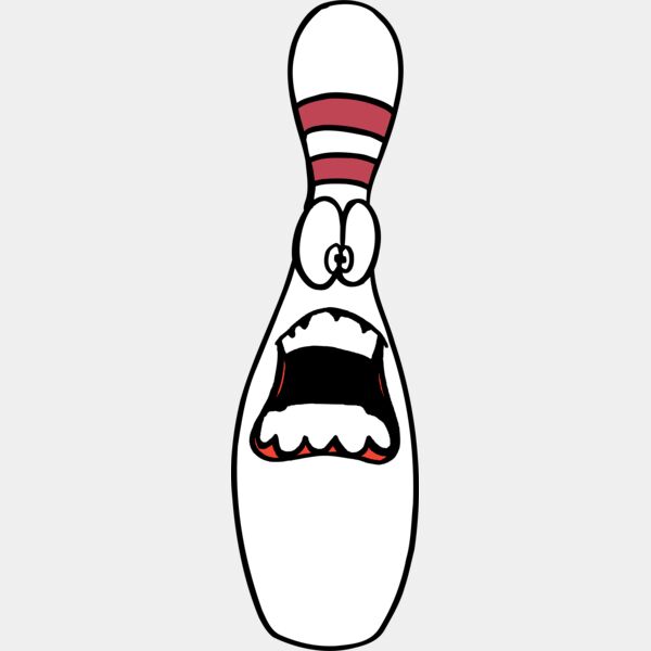 Bowling Pin Scared Face Thumbnail